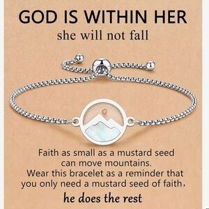 New 🎁 Mustard Seed Slider Bracelet, Gold or Silver